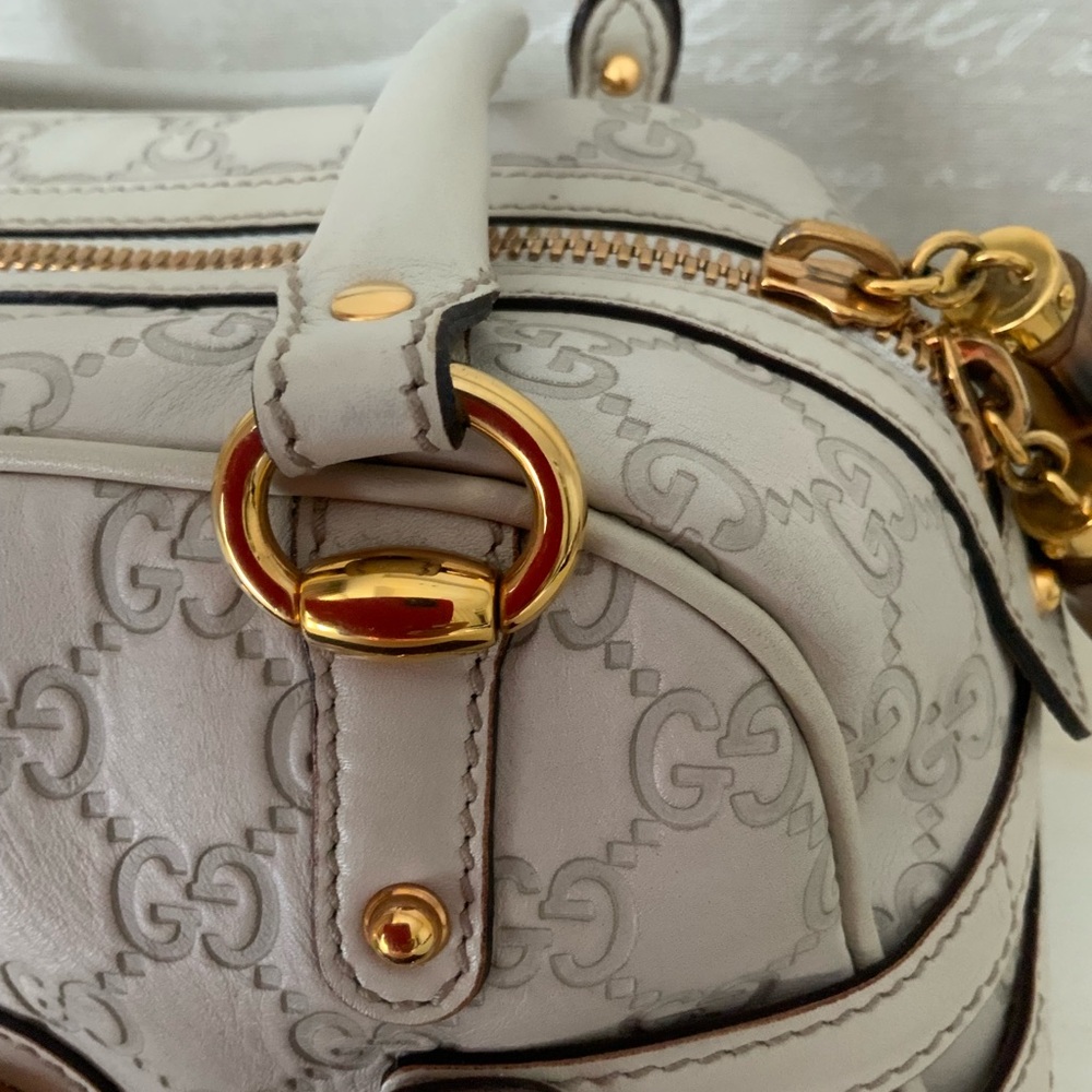 Gucci monogram horsebit  wave medium shoulder bag - Picture 6 of 16